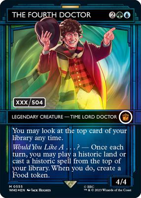 The Fourth Doctor (Serial Numbered) card from Universes Beyond: Doctor Who