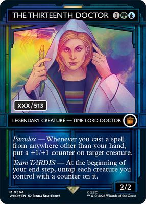 The Thirteenth Doctor (Serial Numbered) card from Universes Beyond: Doctor Who