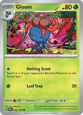 Gloom card from SV03: Obsidian Flames