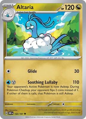 Altaria card from SV03: Obsidian Flames