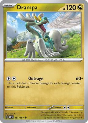 Drampa card from SV03: Obsidian Flames