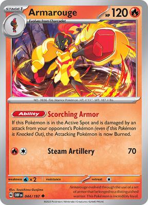 Armarouge card from SV03: Obsidian Flames