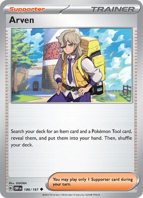 Arven card from SV03: Obsidian Flames