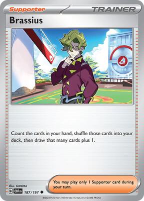 Brassius card from SV03: Obsidian Flames