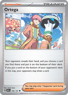 Ortega card from SV03: Obsidian Flames