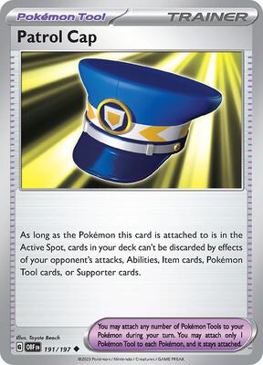 Patrol Cap card from SV03: Obsidian Flames