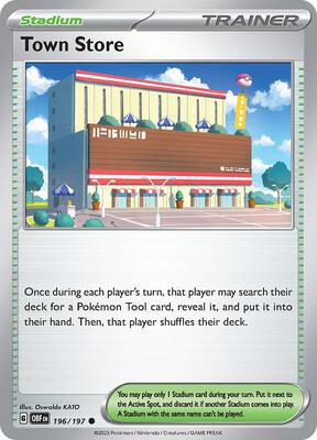 Town Store card from SV03: Obsidian Flames