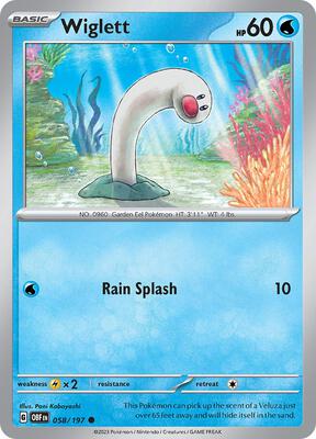 Wiglett card from SV03: Obsidian Flames