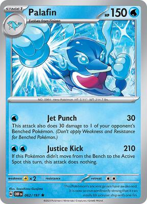 Palafin card from SV03: Obsidian Flames