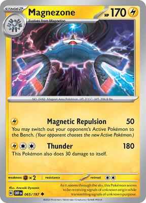 Magnezone card from SV03: Obsidian Flames