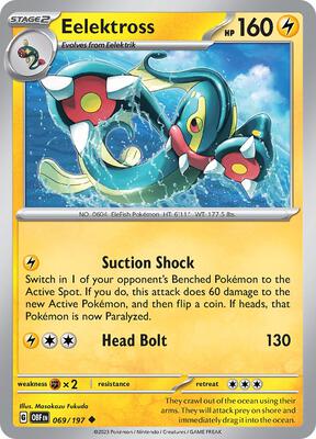 Eelektross card from SV03: Obsidian Flames