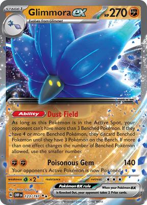 Glimmora ex card from SV03: Obsidian Flames