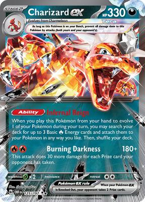 Charizard ex - 125/197 card from SV03: Obsidian Flames