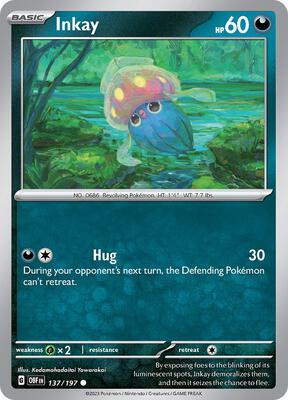 Inkay card from SV03: Obsidian Flames