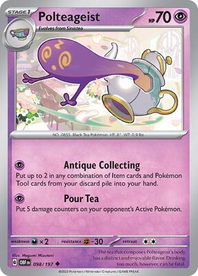 Polteageist card from SV03: Obsidian Flames