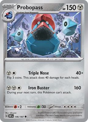 Probopass card from SV03: Obsidian Flames