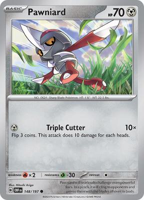 Pawniard card from SV03: Obsidian Flames