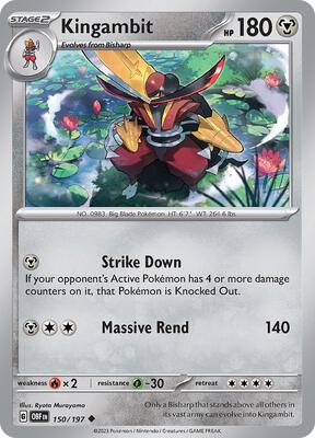 Kingambit card from SV03: Obsidian Flames