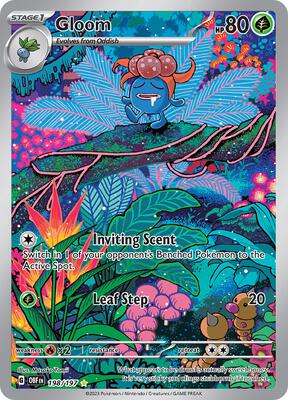 Gloom - 198/197 card from SV03: Obsidian Flames
