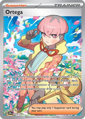 Ortega - 219/197 card from SV03: Obsidian Flames