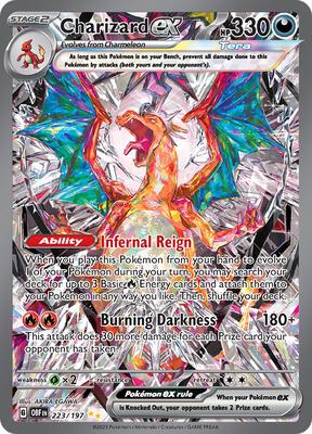 Charizard ex - 223/197 card from SV03: Obsidian Flames