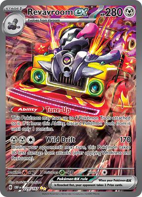 Revavroom ex - 224/197 card from SV03: Obsidian Flames