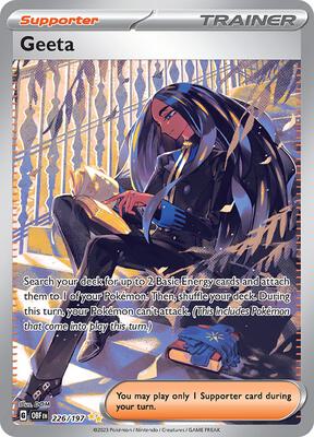 Geeta - 226/197 card from SV03: Obsidian Flames