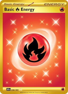 Basic Fire Energy - 230/197 card from SV03: Obsidian Flames
