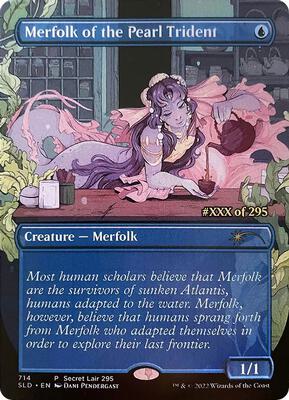 Merfolk of the Pearl Trident (Serial Numbered) card from Secret Lair Drop Series