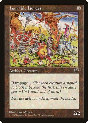 Horrible Hordes card from Mirage