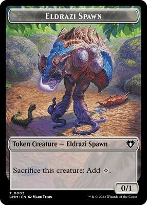 Eldrazi Spawn // Elemental (0025) Double-Sided Token card from Commander Masters
