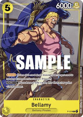Bellamy (Pirates Party Vol. 4) card from One Piece Promotion Cards