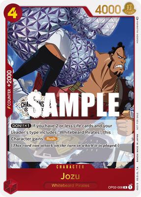 Jozu (Store Championship Participation Pack Vol. 2) card from One Piece Promotion Cards
