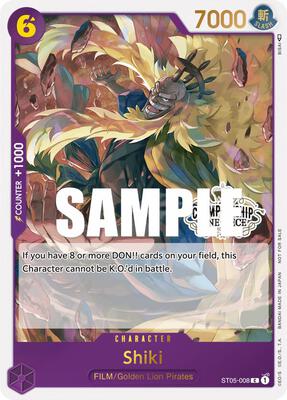 Shiki (Store Championship Participation Pack Vol. 2) card from One Piece Promotion Cards