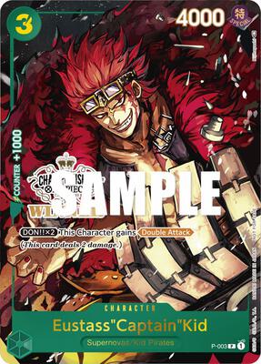 Eustass"Captain"Kid (Store Championship Vol. 2 Winner) card from One Piece Promotion Cards