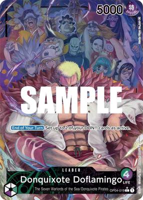 Donquixote Doflamingo (019) (Alternate Art) card from Kingdoms of Intrigue