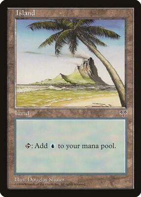 Island (Palm Tree) card from Mirage