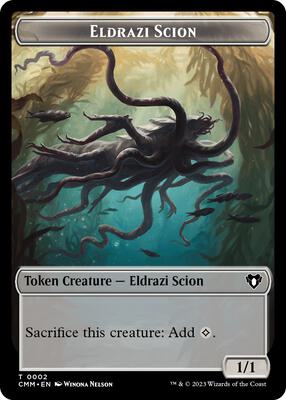 Eldrazi Scion // Dragon (0020) Double-Sided Token card from Commander Masters