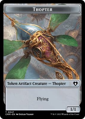 Thopter // Emblem - Daretti, Scrap Savant Double-Sided Token card from Commander Masters