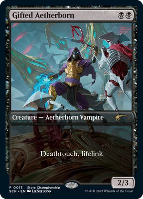 Gifted Aetherborn card from Game Day & Store Championship Promos