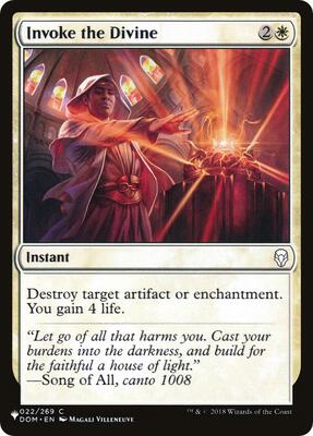Invoke the Divine card from The List Reprints