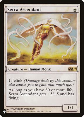 Serra Ascendant card from The List Reprints