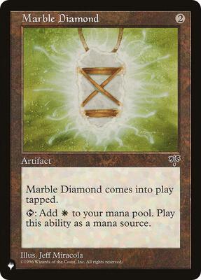 Marble Diamond card from The List Reprints
