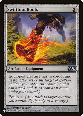 Swiftfoot Boots (M12) card from The List Reprints