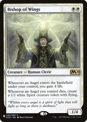 Bishop of Wings card from The List Reprints