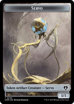 Servo // Elephant Double-Sided Token card from Commander Masters