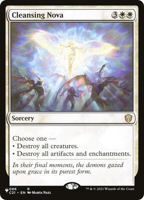 Cleansing Nova card from The List Reprints