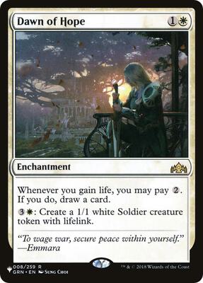 Dawn of Hope card from The List Reprints