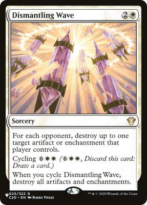 Dismantling Wave card from The List Reprints