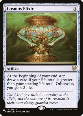 Cosmos Elixir card from The List Reprints
